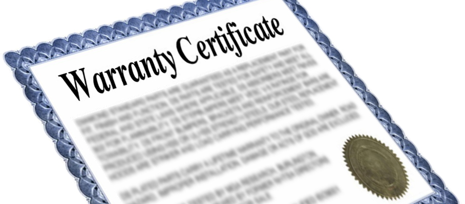 warranty certificate image